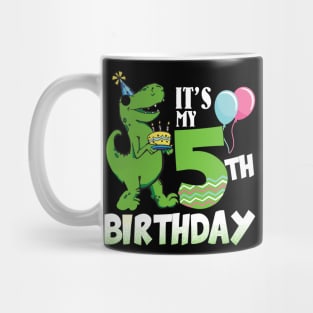 5th Birthday Dinosaur - 5th Birthday Mug